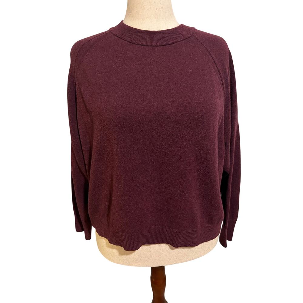 A New Day Women’s Mock Neck Purple Knit Sweater XXL